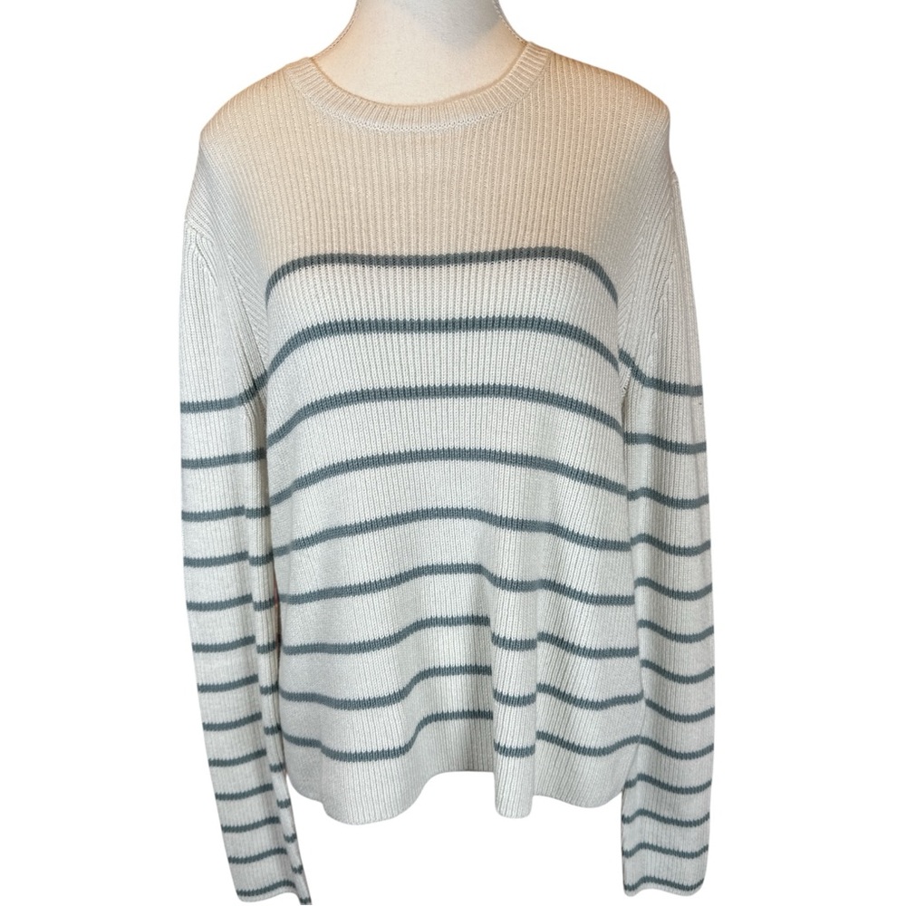 Splendid NWT Cream and Gray Striped Sweater - Picture 3 of 8